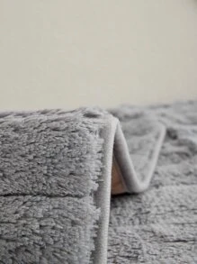 1 cái khăn sofa trơn - Màu xám đen - Xem 2