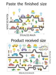1入組車圖案牆貼 - 彩色 - 查看 6