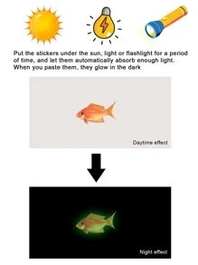 1pc Turtle Pattern Glow In The Dark Toilet Lid Decal - Multicolor - View 3