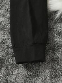 SHEIN Girls 3pcs Letter And Butterfly Print Cami Top & Pullover & Joggers - Multicolor - View 5