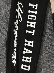 SHEIN Girls 3pcs Letter And Butterfly Print Cami Top & Pullover & Joggers - Multicolor - View 6