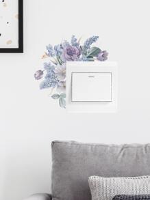 1 miếng dán tường ổ cắm điện họa tiết hoa lễ Phục sinh - Nhiều màu - Xem 2