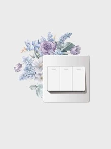 1 miếng dán tường ổ cắm điện họa tiết hoa lễ Phục sinh - Nhiều màu - Xem 3