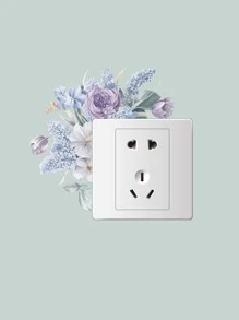1 miếng dán tường ổ cắm điện họa tiết hoa lễ Phục sinh - Nhiều màu - Xem 4