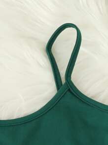 女孩3入組字母和蝴蝶圖案吊帶上衣和套頭衫和運動褲 - 綠色 - 查看 5