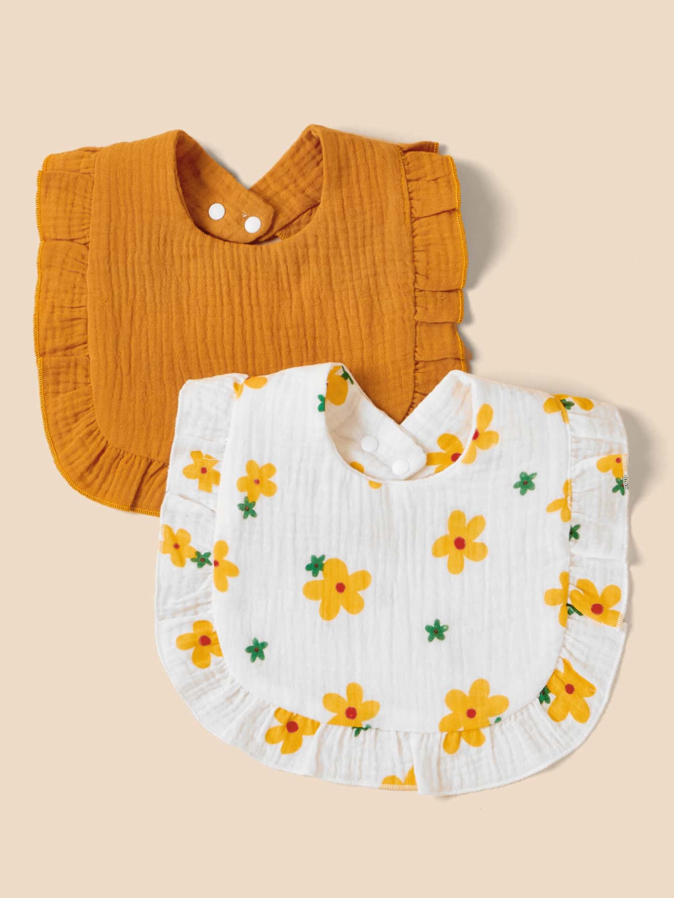 2 yếm rắn và yếm hoa cho bé - Nhiều màu - Xem 1