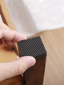 1pc Solid Color Furniture Pad - Black - View 2