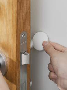 1 miếng đệm chống va chạm màu trơn - trắng - Xem 6