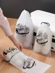 1入組卡通圖案鞋子收納 - 白色 - 查看 1