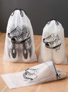 1入組卡通圖案鞋子收納 - 白色 - 查看 3