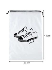 1入組卡通圖案鞋子收納 - 白色 - 查看 5