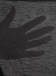 SHEIN Swim Chiffon Batwing Sleeve Wrap Knot Side Kimono,Summer Beach - Black - View 8