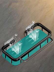 1pc thép không gỉ trên giá làm khô bồn rửa - màu đen - Xem 3