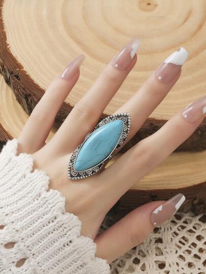 خاتم بديكور فيروز