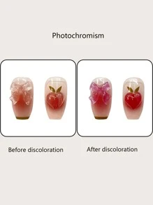 ROMWE Kawaii 24pcs Bow Decor Fake Nail - Multicolor - View 7