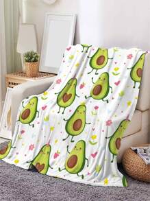 1入組酪梨樣式毯子 - 彩色 - 查看 1