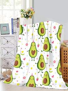 1入組酪梨樣式毯子 - 彩色 - 查看 5