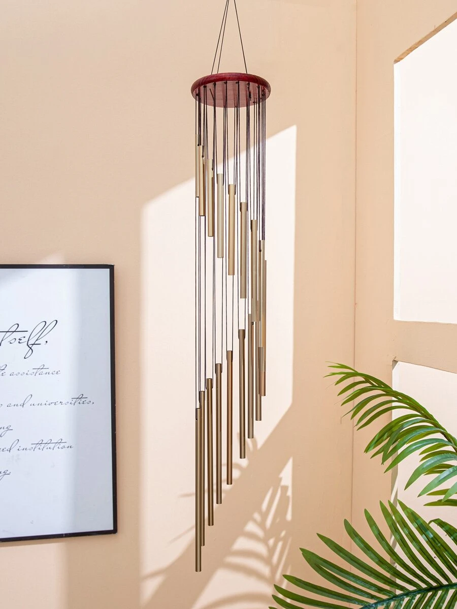 1入組極簡風格風鈴 - 銅色 - 查看 1