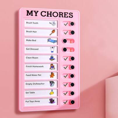 1pc Letter Graphic Plan Board Back To School,Back To School,School Supplies