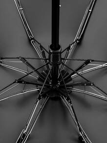 1pc Letter Graphic Umbrella, Daily Foldable Portable Plastic Automatic Umbrella For Outdoor,Spring Summer Picks,Brides Maid Gifts,Room,Bedroom Decor,Beach,Travel,For Men,For Women,Vacation,Cute Stuff - Multicolor - View 2