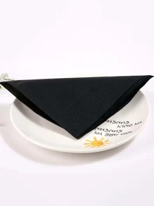 20pcs Solid Disposable Napkin - Black - View 2