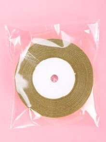 1roll Metallic Random Color Gift Ribbon - Gold - View 6