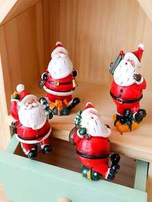 1pc Christmas Santa Claus Shaped Random Decoration Craft - Multicolor - View 2