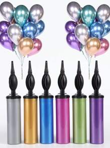 1pc 28.5 x 4.8CM Random Portable Balloon Pump Plastic Minimalist Durable Balloon Pump Compatible With Festival Celebration - Multicolor - View 2