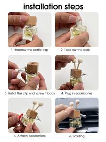 Cartoon Rainbow Decor Car Air Freshener - Clear - View 3