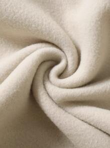 SHEIN Unity Letter Graphic Thermal Lined Sweatshirt - Khaki - View 5