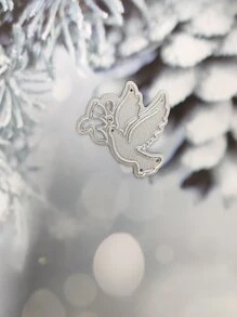 1pc Dove Shaped Cutting Die - Silver - View 2