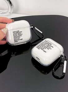 1 Miếng Đồ họa Chữ cái Ốp Clear tương thích với Airpods Đối với AirPods1/2 AirPods - Nhiều màu - Xem 2