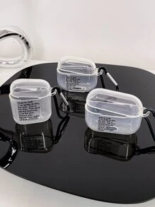 1 Miếng Đồ họa Chữ cái Ốp Clear tương thích với Airpods Đối với AirPods1/2 AirPods - Nhiều màu - Xem 4