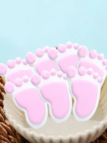 1pc Footprint Shaped Cookie Cutter - Silver - View 2