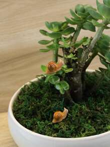 1pc Snail Design Garden Decoration Craft - Multicolor - View 5