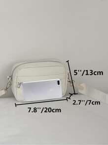 高中生 大学新生 多功能斜挎包 单肩包 休闲包 迷你男士绗缝方形包（带零钱包） 手提包 书包（适合旅行、大学、户外、运动、返校） 多功能宿舍斜挎包（适合男士） 斜挎包 侧包 学校用品 秋季男士斜挎包 圆筒包 老钱 万圣节 男士圣诞礼物 尖叫男士包 男士冬季感恩节假期 带迷你零钱包 迷你盒斜挎包 酷炫街头男士礼物 大容量 多功能便携 时尚休闲 爸爸礼物 男朋友礼物 度假 - 白色 - 查看 4