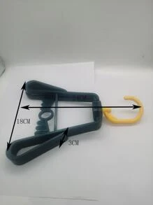 1pc Foldable Plastic Shoes Storage Rack - Multicolor - View 3