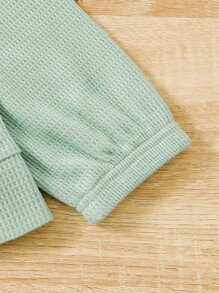 SHEIN Girls Cami Top & Trousers & Drop Shoulder Coat - Multicolor - View 6