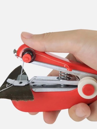 1入組隨機色迷你縫紉機便攜式小型手動縫紉機家用簡單