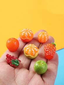 7入組葡萄和橘色形狀園林裝飾擺件 - 彩色 - 查看 4