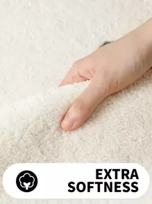 1pc Cloud Shaped Rug - Black and White - View 4