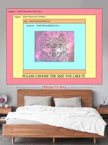 Tấm thảm họa tiết chó sói - Nhiều màu - Xem 3