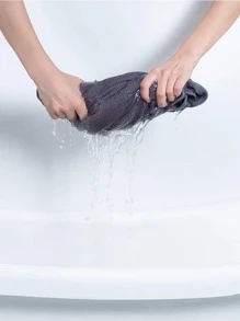 1pc Contrast Binding Bath Towel Shower Towels For Beauty Salon, Hotel Sports,Home Essentials, Towel, Skin Care Bath Towel Sheet - Grey - View 2