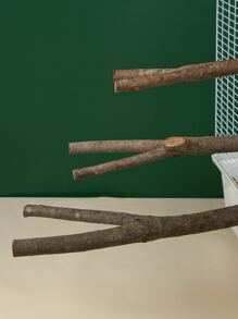 鸚鵡站立玩具棲息處有籠配件，包括樹枝棲息處、磨爪桿和站桿（3 件/組） - 彩色 - 查看 2