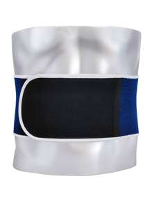 Synthetic Rubber Waist Strap Shapewear Waist Trainer Corset - Royal Blue - View 3