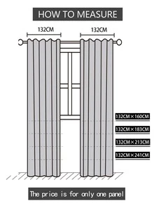 Floral Pattern Single Panel Sheer Curtain - Beige - View 4