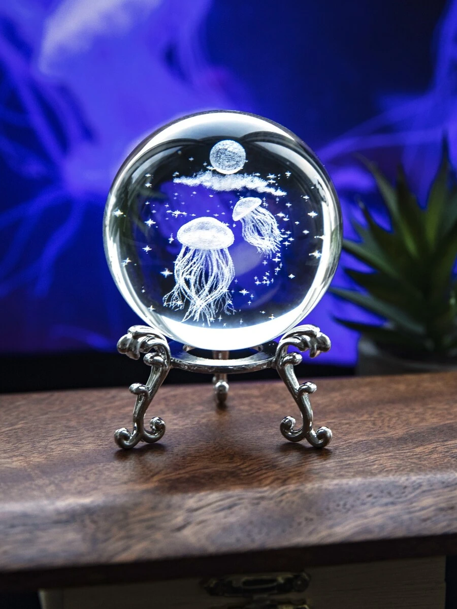 1pc Jellyfish Pattern Ball Design Decoration Craft - Multicolor - View 1