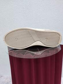 Hombres Botas de nieve con diseño de botón - Beis - Ver 2