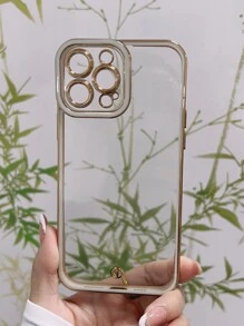 对比边框透明手机壳，国际版，非国内版 - 白色 - 查看 4