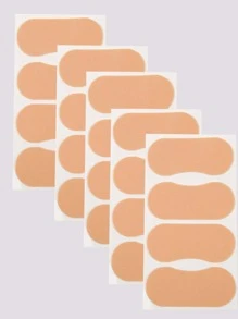 腳耐磨貼紙腳跟保護貼5張素色杏保護墊腳跟保護貼跟拼接適合女士減少摩擦 - 杏色 - 查看 4